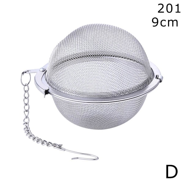 Sil Klämma Kryddboll Stål Tepåse Infuser Återanvändbar silver 4.5厘米