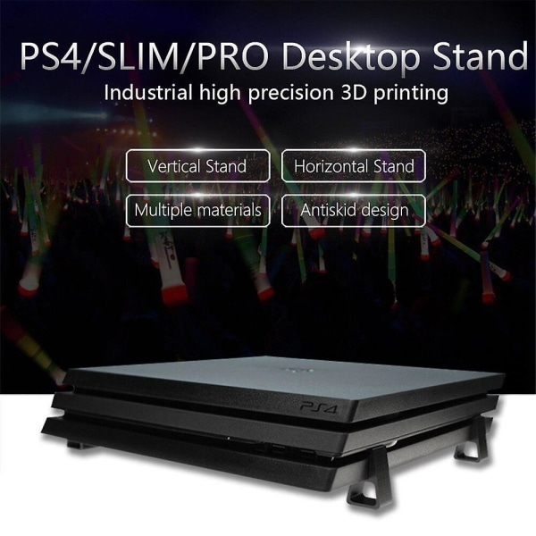 4 st Tillbehörsfästen för PS4, Playstation 4 Slim Pro, Fötter Ställ Konsol Horisontell Hållare Spelkonsol Kylben Ps4 old model