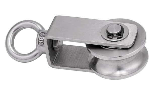 [LCS] Remskive med 2 lejer, kabelremskive, 304 rustfrit stål remskive 34mm