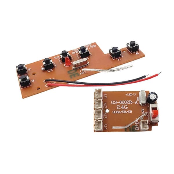 RC-sender og mottakerkort 7CH DIY modifisert for RC-bil fjernkontroll