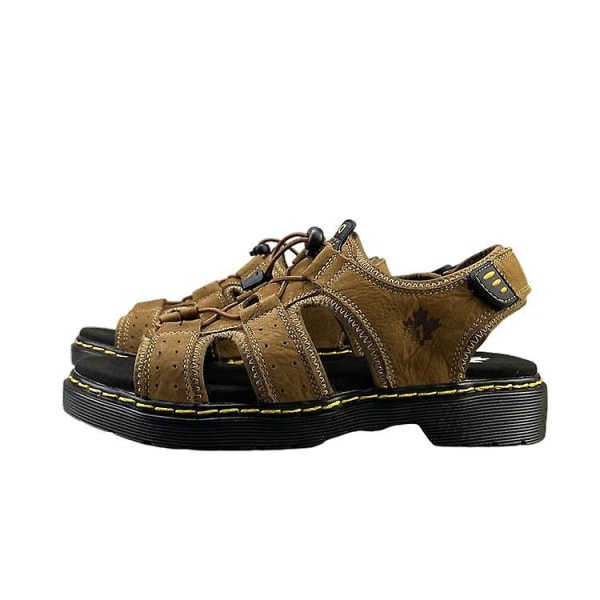 Casual sandaler för män med mjuka sulor, halkfria strandskor 38