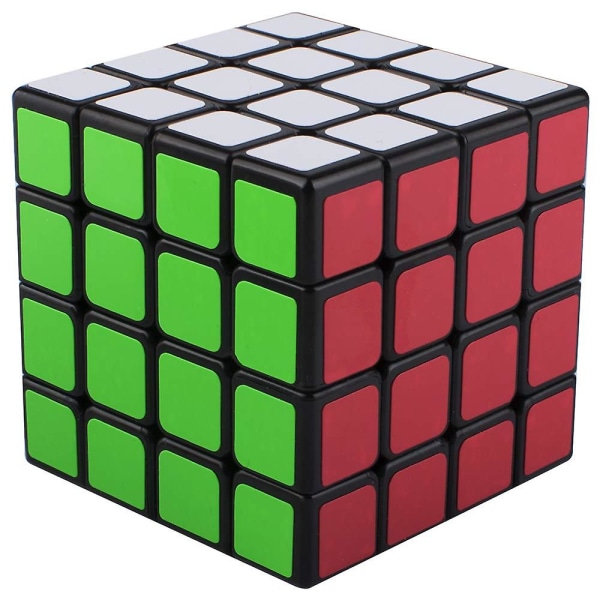 4x4 Speed Rubiks Kub Svart Bas Magisk Rubiks 6 Färgpussel