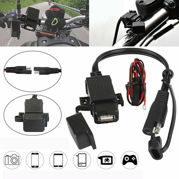 [LCS]Sae til Usb Motorsykkelladeradapterkabel