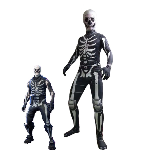 Fortnite-dräkt, Skeleton Cavalry-dräkt, Stretchy Skinny Jump 110 to 119cm