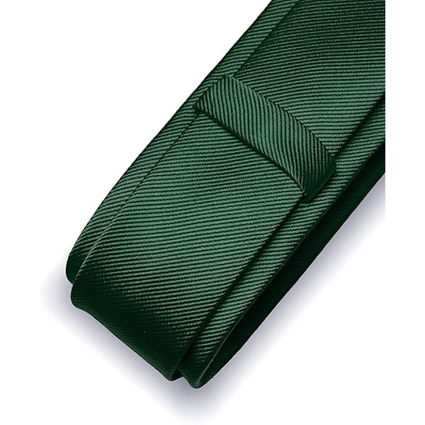 Herre Slips 5CM Grøn Slim Smal Flere Farver Fin Vævet Twill