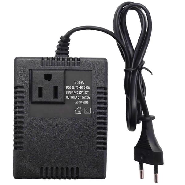300W 220/240V til 110/120V AC reisespenningstransformator EU-plugg
