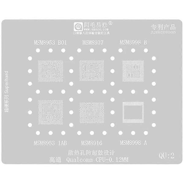 [LCS]AMAOE QU1-8 8 stk. Tin Planting Net Kit Varmeafledningsdesign til Qualcomm QU1-8 System