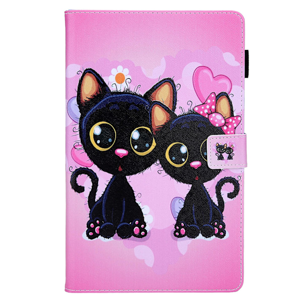 PU Läder Tablet Fodral Kompatibelt med Samsung Galaxy Tab A 8.0\" T290 T295 T black