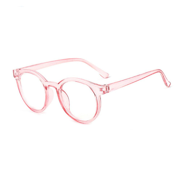 Anti-strålningsglasögon för barn Anti-blått ljus Runda ram Barn Glasögon Pink