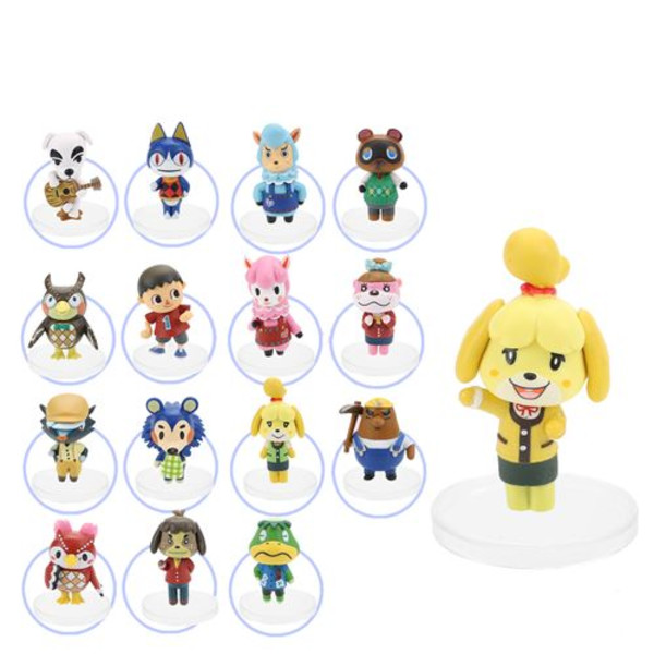 Sæt med 16 stk. Animal Crossing figurer 6 cm