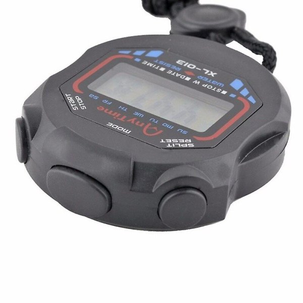 1st Kökstimer Klassisk Digital Professionell Handhållen LCD Kronograf Sport Stoppur Timer Stoppklocka Med Snöre