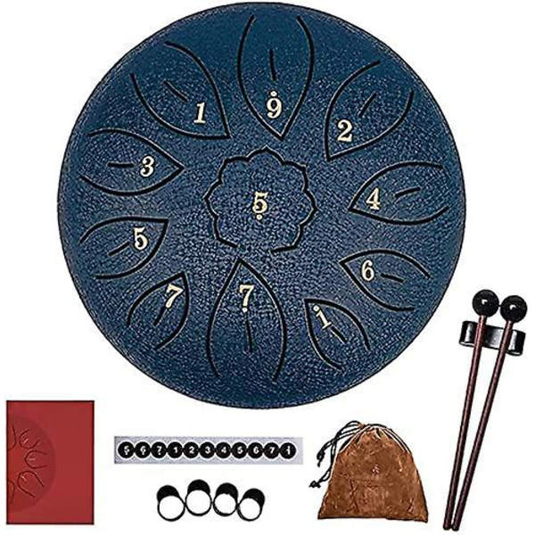11 Toner 6 Tum Panda Trumma Stål Tongue Drum Kit För Nybörjare Ad