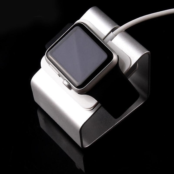 Bärbart aluminiumställ för Apple Watch Laddningsstation Dock trådlöst gold