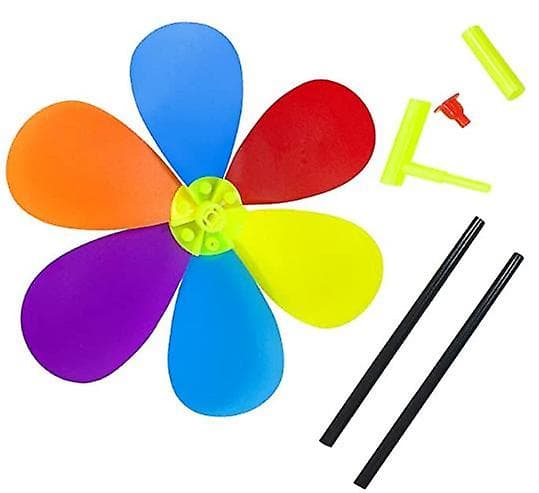 [LCS]3st Blomstervindsnurror i plast, färgglada solrosvindsnurror