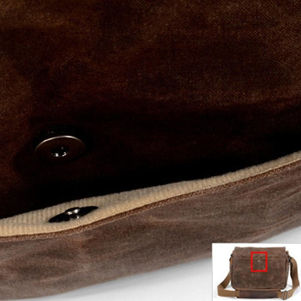 Retro Vanntett Kameraveske Fotograferingspakker Dslr Skulderveske Sling Veske For Sony Nikon Canon Canvas Mini Enkel Messenger Menn Gray