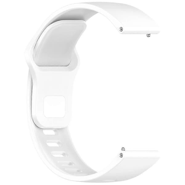 [LCS]xDfind Ensfarvet Silikone Urrem Med Omvendt Spænde Til Redmi Watch 5 Active / Watch 5 Lite White