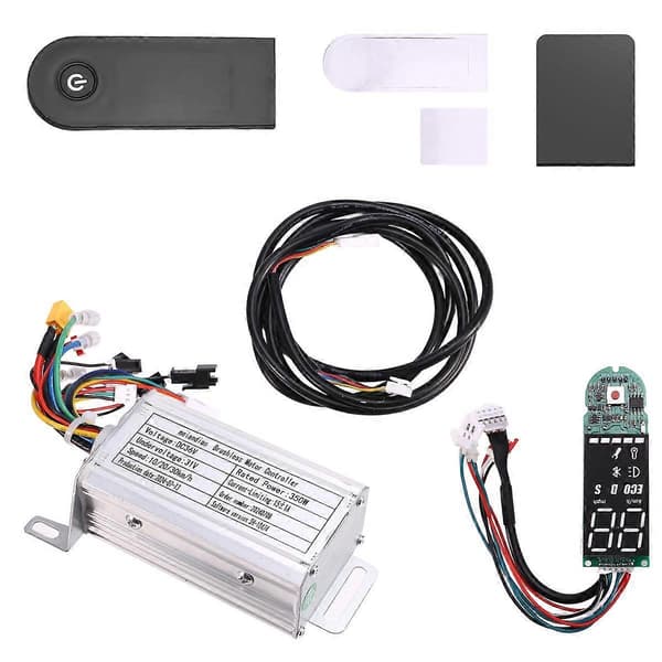 [LCS]36V 350W Børsteløs Controller+Bluetooth Måler+Forlængerledningssæt til M365/M365 Pro El-løbehjul Silver