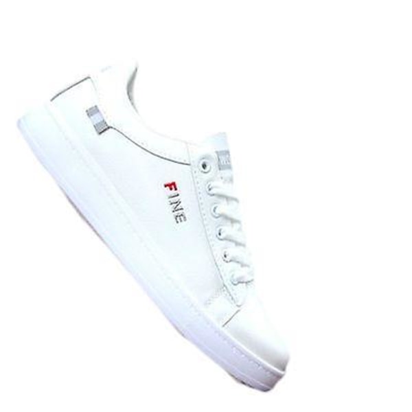 Vita sneakers för män Trendiga skor 803 white gray 39