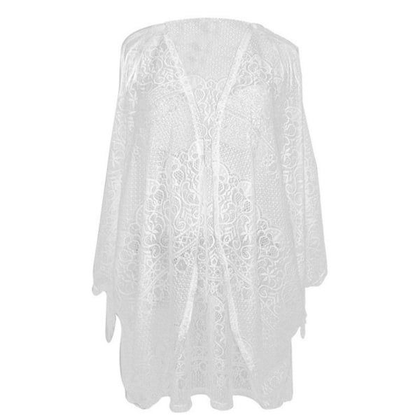 Full Lace Strandkläder Kofta Solskydd Tofs Baddräkt Bikini Överdrag