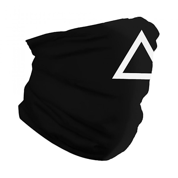 Squid Game Bokstavsmönstrad Tryckt Ansiktshandduk Vindtät Utomhus Cykelmask och Ansiktshandduk Triangle