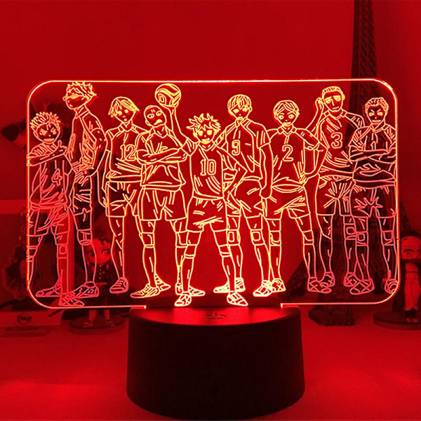3D LED yövalolamppu Anime Haikyuu Kozume Kenma(b)