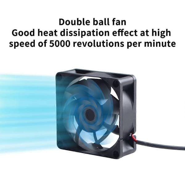 70x70x25MM 24V Køleventilator Udskiftning Dobbelt Leje Køleventilator 5000RPM