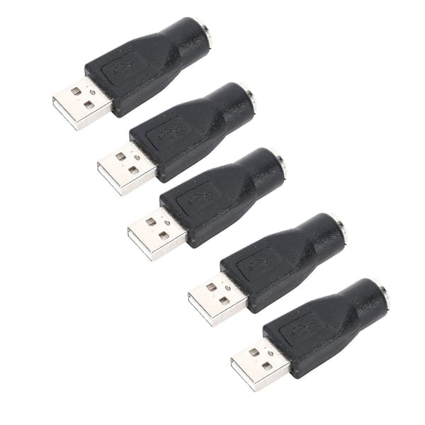 5 STK USB Han til PS/2 Hun Adapter Konverter til Tastatur Mus med PS/2 Interface