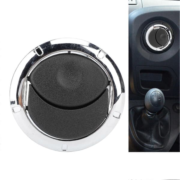 Interiør Dash Luftventil Deksel Forbedrer Ventilasjon Langvarig 8200212480 for Dacia Logan Sandero Sølv