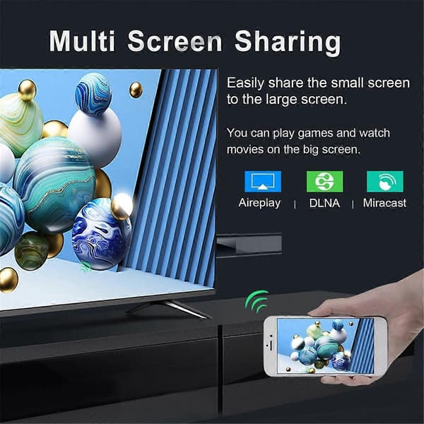 [LCS]Smart TV Stick Dual 2.4G/5G WiFi Android10 ATV Allwinner H313 2G+8G