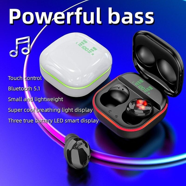 Mini Earbuds Tws S190 Bluetooth-kompatibla trådlösa hörlurar He black