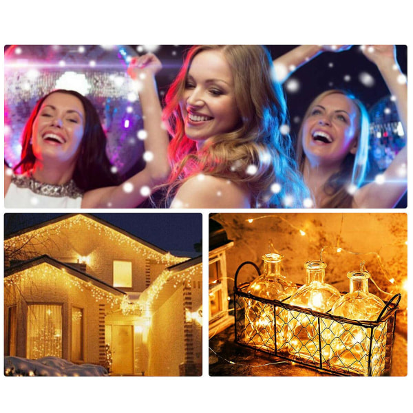 String Lights Christmas Lights Fairy Lights Multi-Color 10M 100LED 2PCS