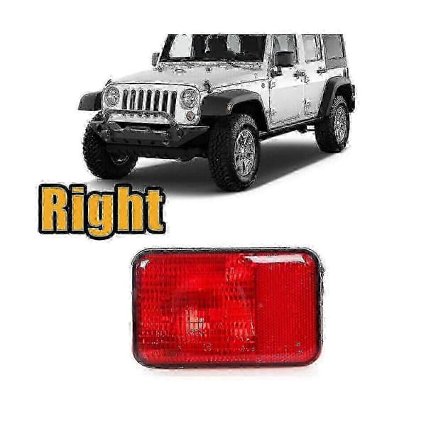 Jeep Wrangler 2007-2018 Høyre Bakre Støtfanger Tåkelys og Baklys Red