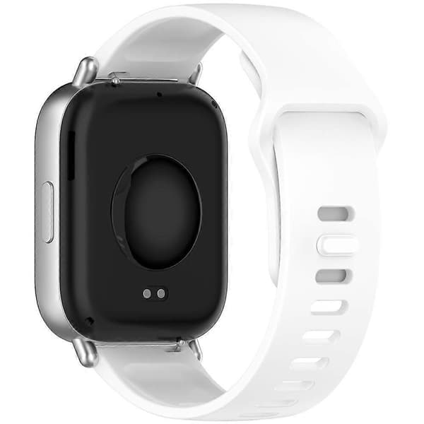 [LCS]xDfind Ensfarvet Silikone Urrem Med Omvendt Spænde Til Redmi Watch 5 Active / Watch 5 Lite White
