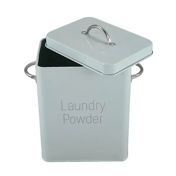 [LCS]5L Beautiful Powder Detergent Storage Box with Scoop Green