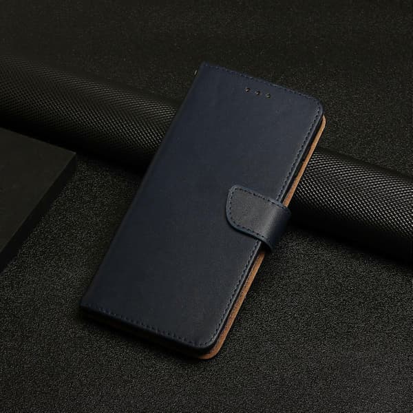 [LCS] Äkta läderfodral för TCL 505 Blue
