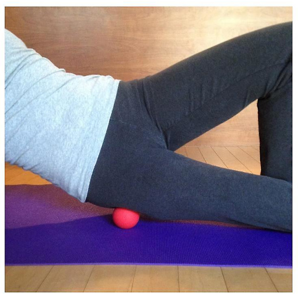 Yoga Terapi Silikon Fasciaboll Muskelavslappning BLACK