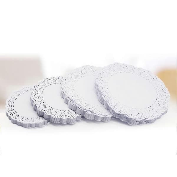 [LCS]100 stk. runde papirblondebrikker Kakeunderlag Fest Bryllup Bake dekorasjon 10.5inch