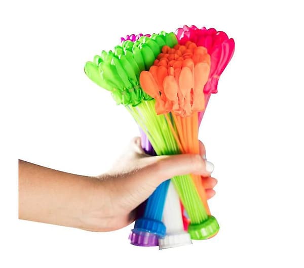 592 st Snabbfyllande vattenballonger, flerfärgade 37pcs