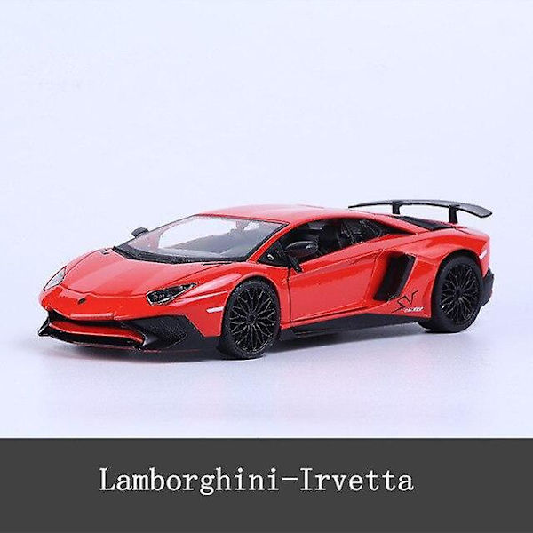 1:24 Lamborghini LP750 4 SV painevalettu metallinen lasten lelu poikaystävälle lahjaksi simulaatio seosauto (Punainen)