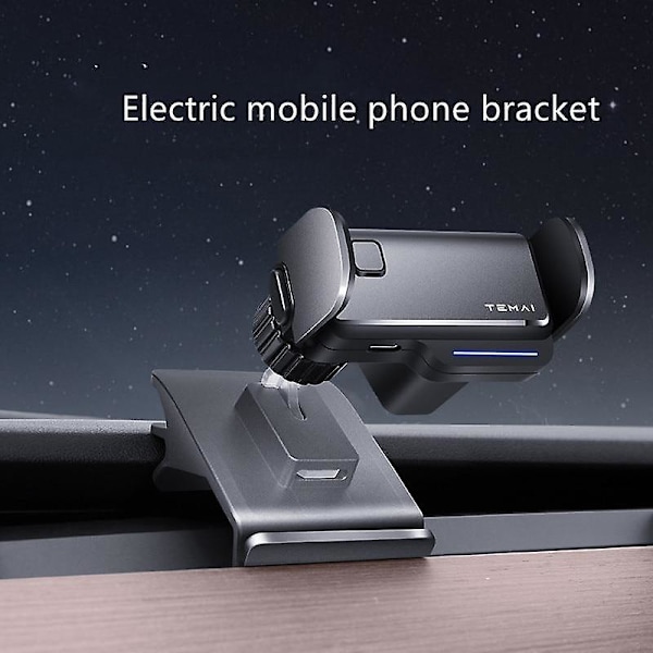 Mobilhållare för bil, Tesla Model 3 Y, fast klämma, säker mobiltelefonhållare, Tesla-telefonhållare för skärm HUD-telefonhållning Left hand drive