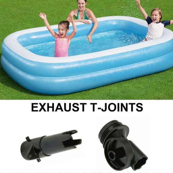 Lättanvänd poolavluftningsventiladapter slangadapter T-kopplingar poolreparationsdel lämplig för reparation av pool 1 set