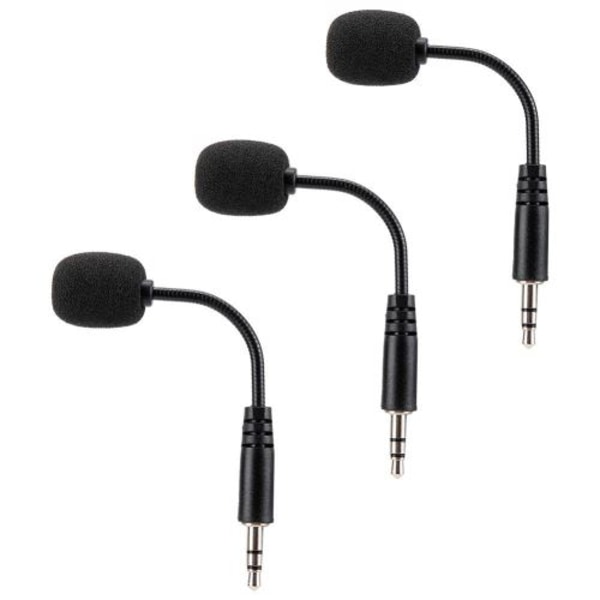 [LCS]Minimikrofon 3,5 mm jack flexibel 3 st