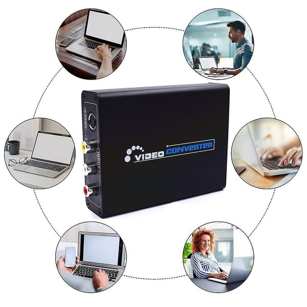[LCS]HDMI til RCA, HDMI til AV, 1080p HDMI til AV 3RCA CVBS Komposit Vid