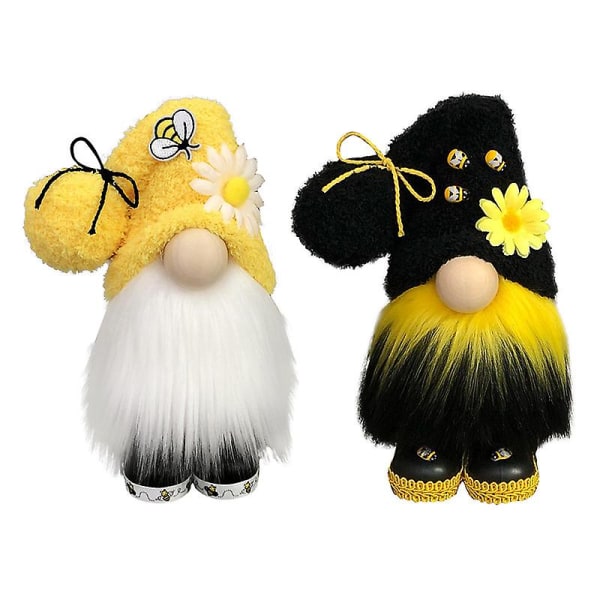 2 st Halloween Tomte Leksaker Dvärg Ansiktslös Mjukt Ländryggsstöd