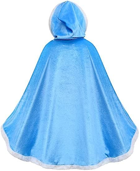 [LCS]Prinsesse hettekappe kostyme blue 120cm