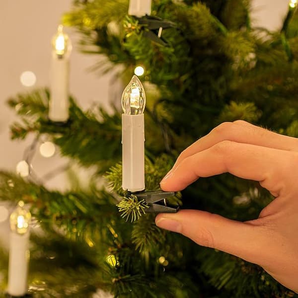 10 stk. LED-lys LED-lyskæder, trådløse, dæmpbare lysestager, flammeløse julelys