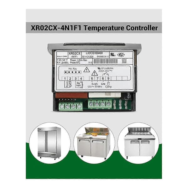 Til XR02CX-4N1F1 Temperaturregulator, erstatning for temperaturregulator egnet til køleskabe/Fr
