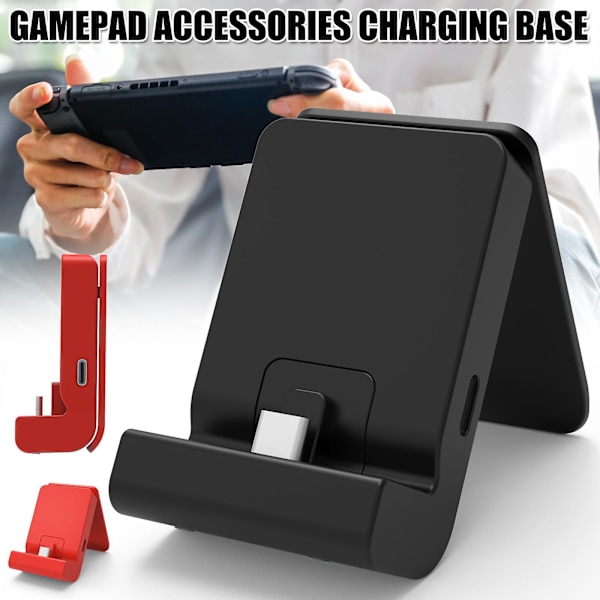 Laddningsstation för Switch TV-docka 4k HDMI Justerbar Adapter Portabel Dockningsstation Ersättning för Nintendo Black