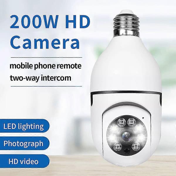 [LCS] Trådløst sikkerhetskamera, 1080p Wifi Smart 360 overvåkingskamera