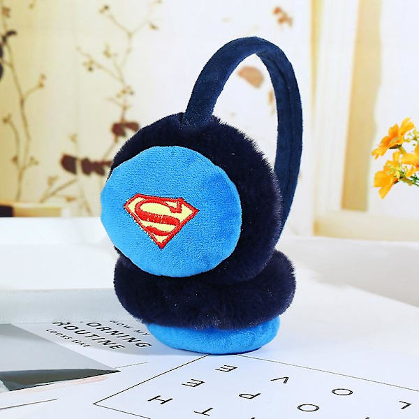 Varme Søde Tegneserie Plys Børn Tykkere Ørevarmere Superman